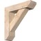 Ekena Millwork Traditional Slat Smooth Bracket w/ Offset Brace, Douglas Fir, 5 1/2"W x 20"D x 20"H BKT0604X20X20TRA06SDF - alternate 1